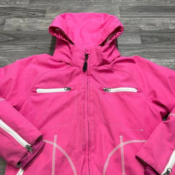 BOULDER GEAR Full Zip Up Long Sleeve Pink Snow Ski Jacket Girl's Size Medium